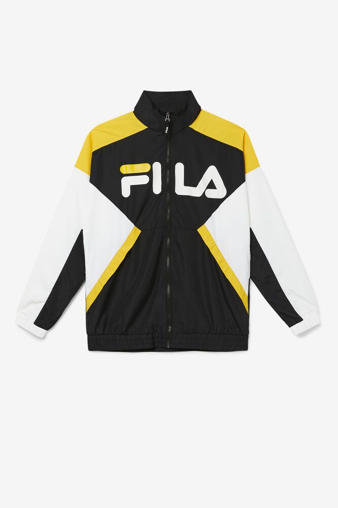 Fila Jacket Mens Black/White - Oliviero Wind - Philippines 7514083-XM